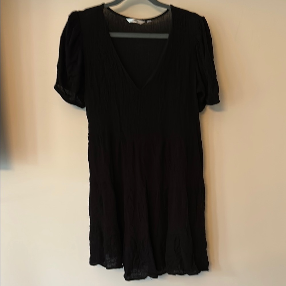 Black V-Neck Dress